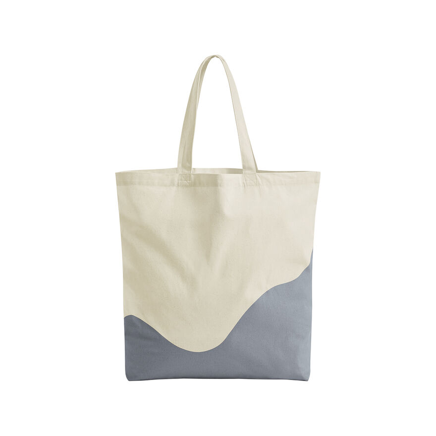 Organic Cotton Wave Print Maxi Tote